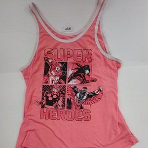 MARVEL HER THE AVENGERS WOMAN’S PINK TANK TOP sz L